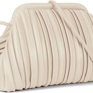 Clutch Purse and Dumpling Bag for Women,Designer Cloud Handbag and Ruched Bag wi